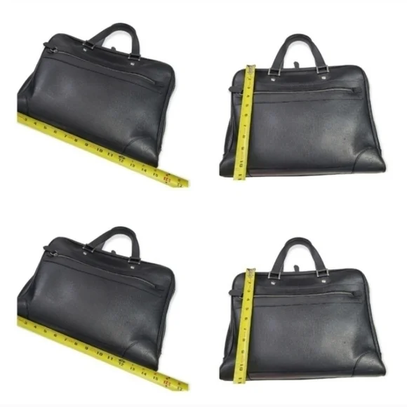 Authentic LOUIS VUITTON Taiga Leather Igor Briefcase - Ardoise Black - Picture 11 of 14